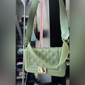 Green Geometric Women Bag